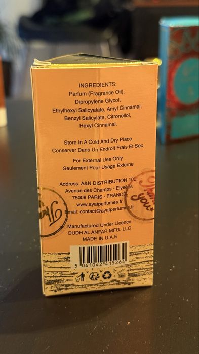 Perfume árabe óleo roll-on Yana Pink