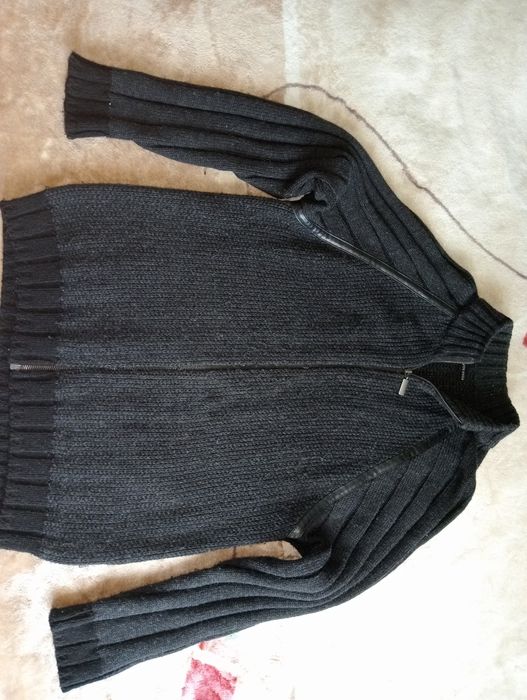 Sweter męski wełniany rozsuwany