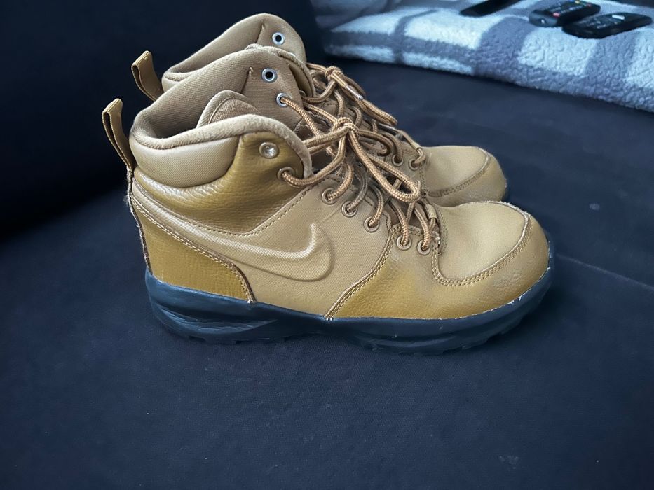 Sneakersy Nike Manoa Brązowe