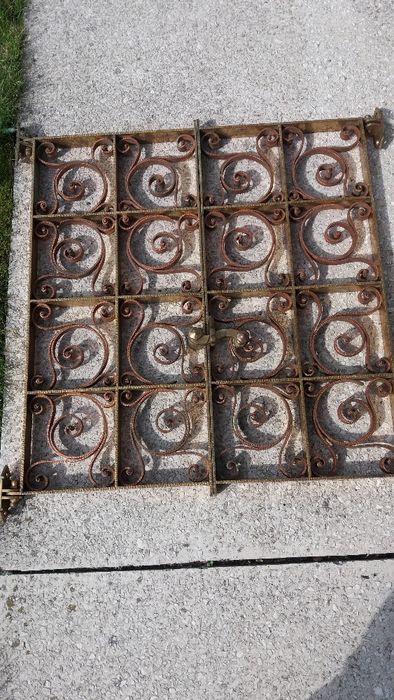 Ozdobne drzwiczki ażurowe (mosiądz + miedź)