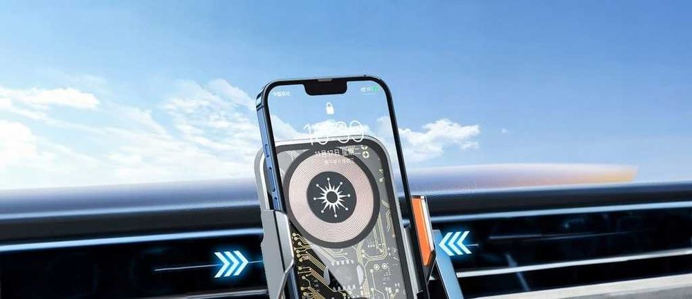 Uchwyt Na Telefon Ładowarka Indukcyjna Bezprzewodowa Czujnik Ruchu