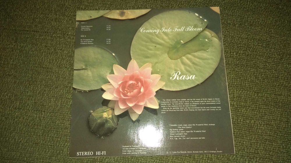 Винил Rasa - Coming Into Full Bloom 1979