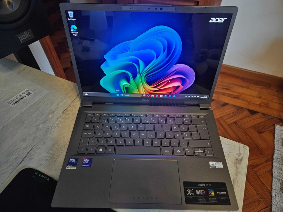 Portátil Acer Aspire 14 AI 14-52M-78K4 (14" OLED/Intel Ultra 7 258V/32GB DDR5/1TB/ARC 140V novo c/garantia