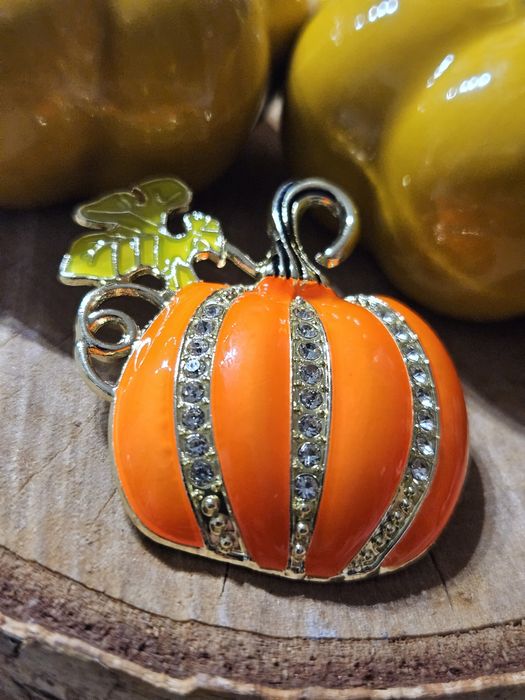 Przypinka broszka jesienna dynia Nowa halloween