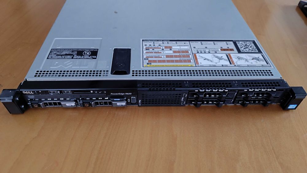 Dell PowerEdge R620 - serwer 1U, Service Tag: GSHFB5J