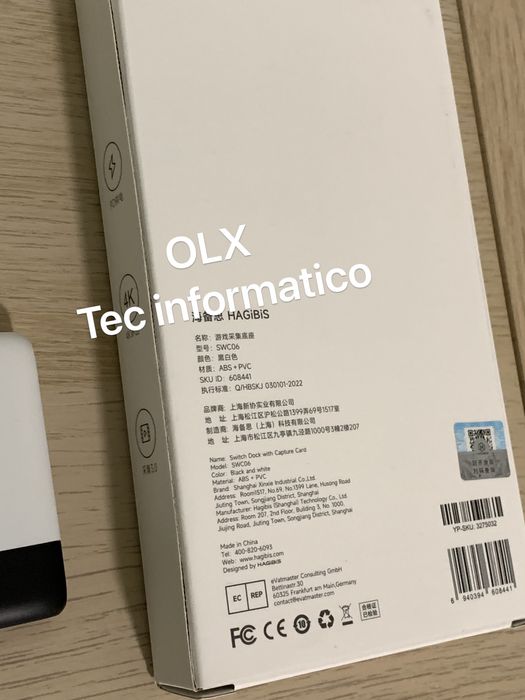 Placa de captura Nintendo Switch Dock Hagibis