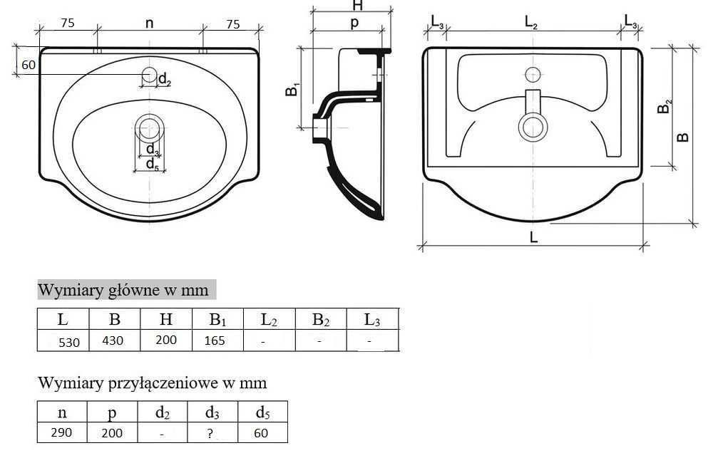 umywalka z osłoną syfonu