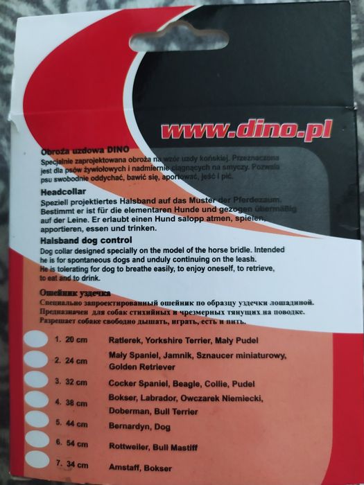 Obroża uzdowa dla psa
