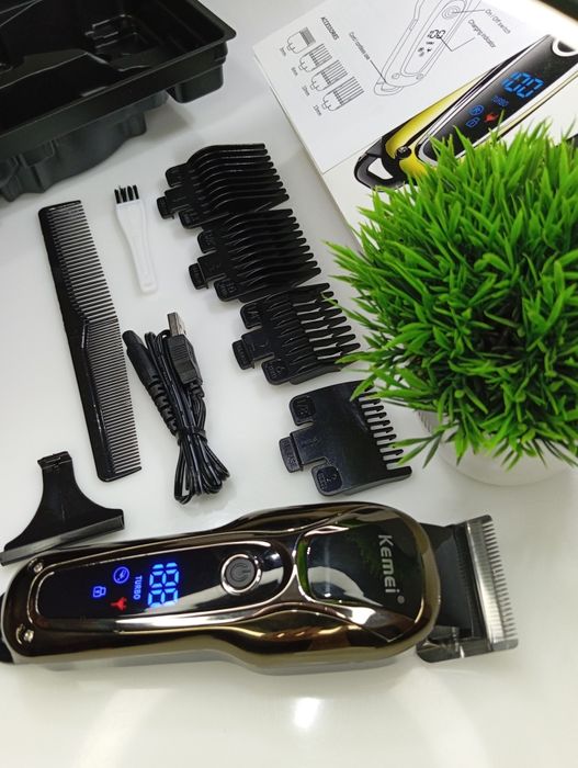 ‼️ПРОФЕСІЙНА‼️ Машинка для стрижки Kemei KM-1990 USB Триммер Шейвер ‼️