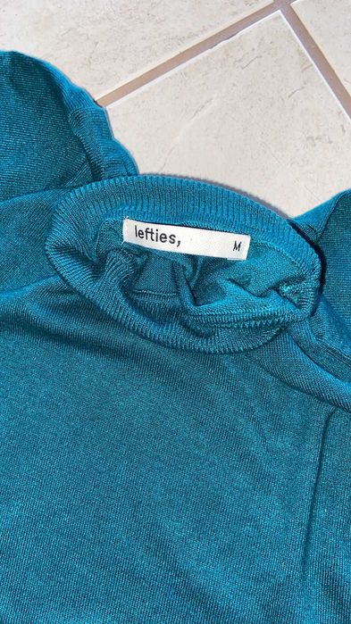 Lefties Teal Turtleneck Sweater