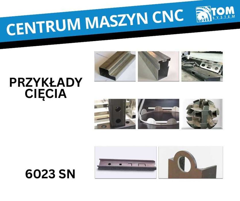Wycinarka laserowa do rur i profili 6023  3kW. Precyzyjna maszyna CNC
