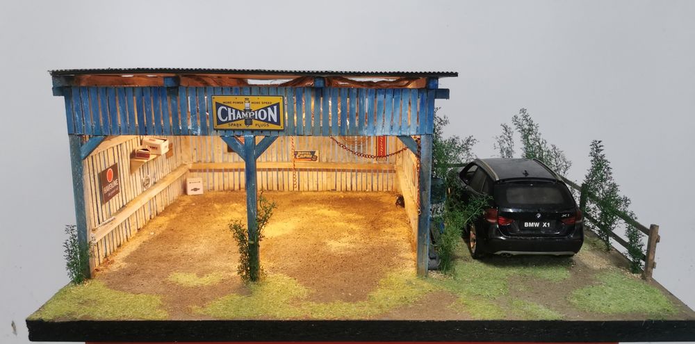 Diorama 1:18 Garaż Makieta autoart kyosho norev solido otto gt bbr cmc