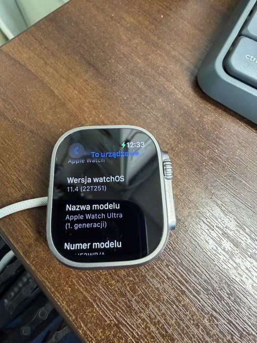777/ Apple watch ultra 1gen White Ocean bat: 85%