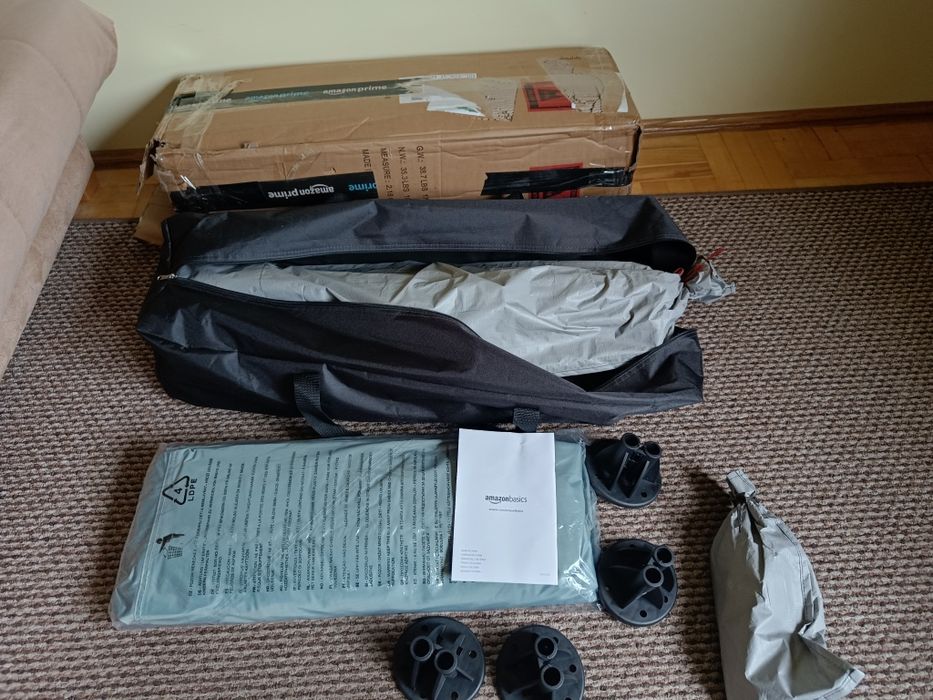 Namiot, pawilon ogrodowy AmazonBasics 3,65 x 3,65 m