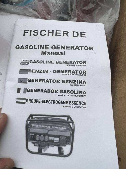 Генератор бензиновий 3.5 кв якісний Fischer DE 8500w