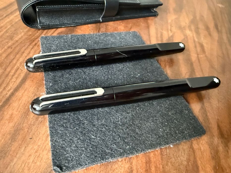 Montblanc estojo em pele + 2 canetas Bohème Rollerball