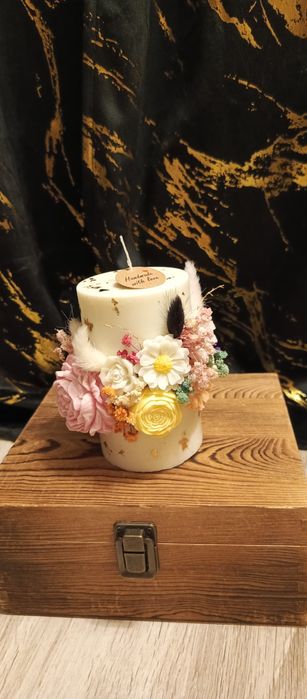 Świeca sojowa ozdobna