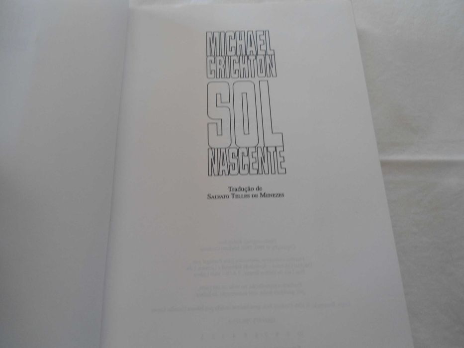 Sol Nascente por Michael Crichton