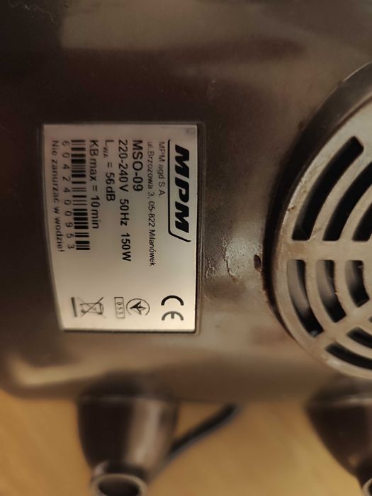 Korpus wyciskarka wolnoobrotowa MPM