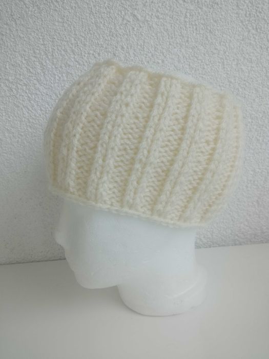 Handmade szeroka ręcznie robiona opaska na głowę akryl