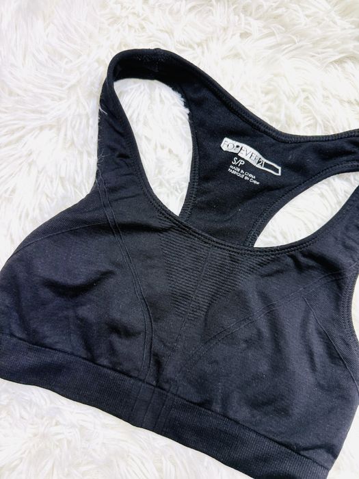 Biustonosz sportowy miękki S 36 czarny