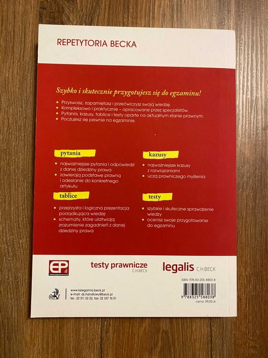 Prawo konstytucyjne - Repetytoria Becka (Kazusy, Testy)