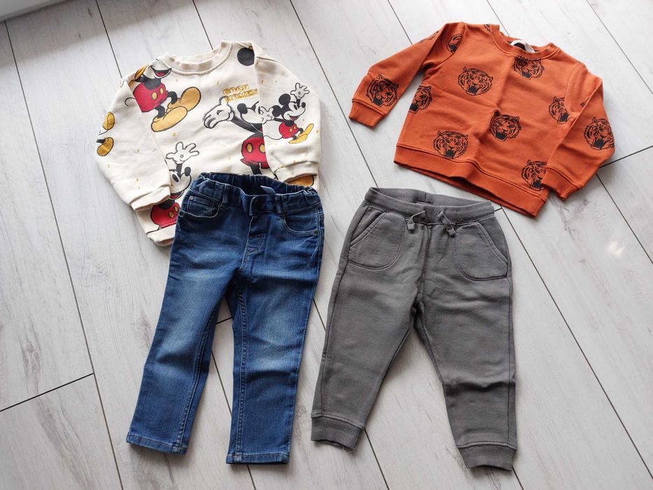 Zestaw paka ubrań dla chłopca Zara H&m rozmiar 86
