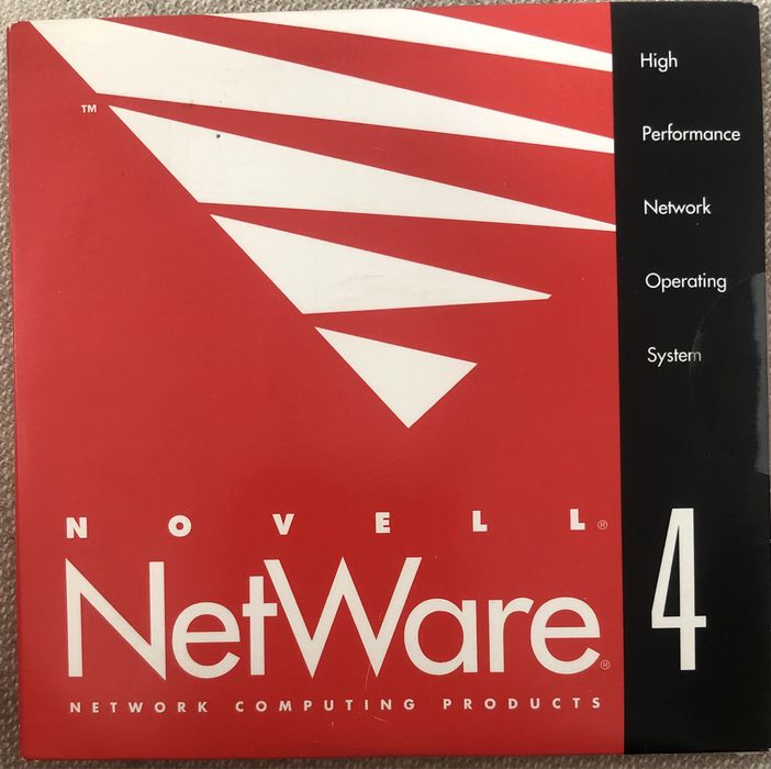 • Novell NetWare 4 4.1 4.11 (Folia!) + SAA + Licencja 1000 User + Corel WordPerfect - Kolekcjonerski Nowy Oryginalny Zestaw Płyt CD Administratora