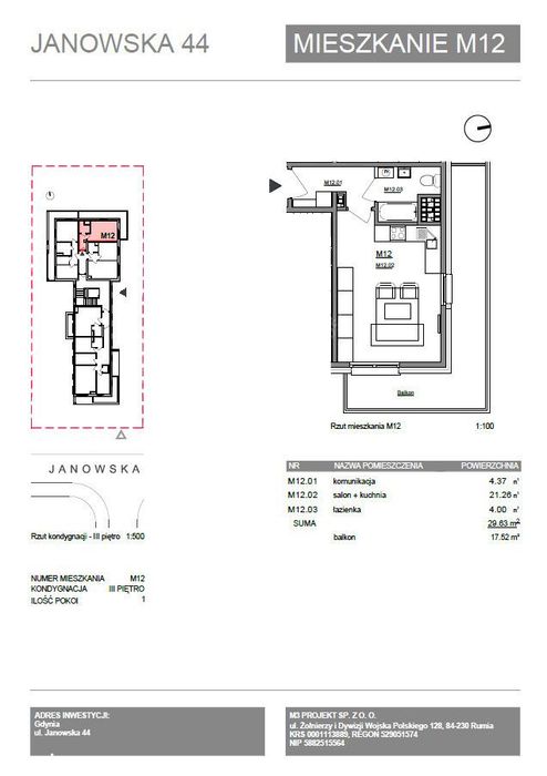 kawalerka |balkon| blisko Skm| kameralny budynek