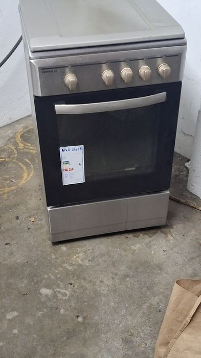 Fogão a gas a funcionar