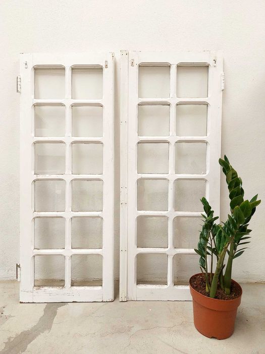 Janelas antigas de 2 folhas madeira estrangeira