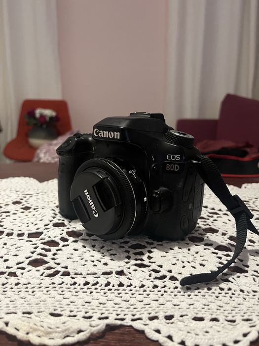 Продам фотоапарат Canon 80d + 24мм efs