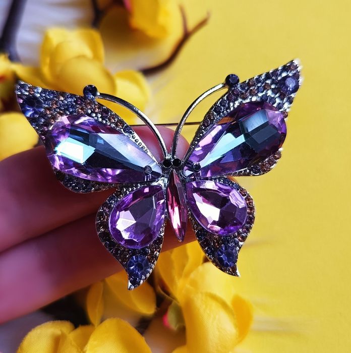 Piękna broszka motyl
