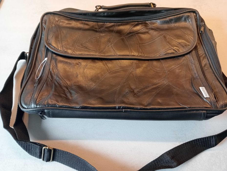 Torba skórzana nowa (na studia lub do biura) retro