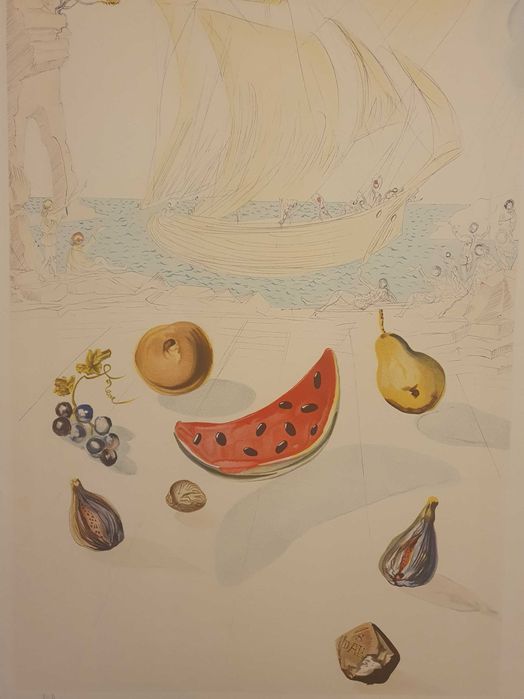 Ñavios e Frutos de Salvador Dali
