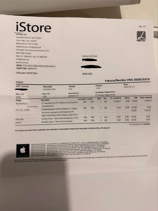 Macbook pro 13 2019 i5 8Gb/128Gb