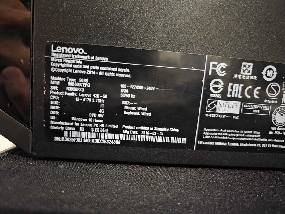 Pc i7-4790 8GB RAM 240GB SSD