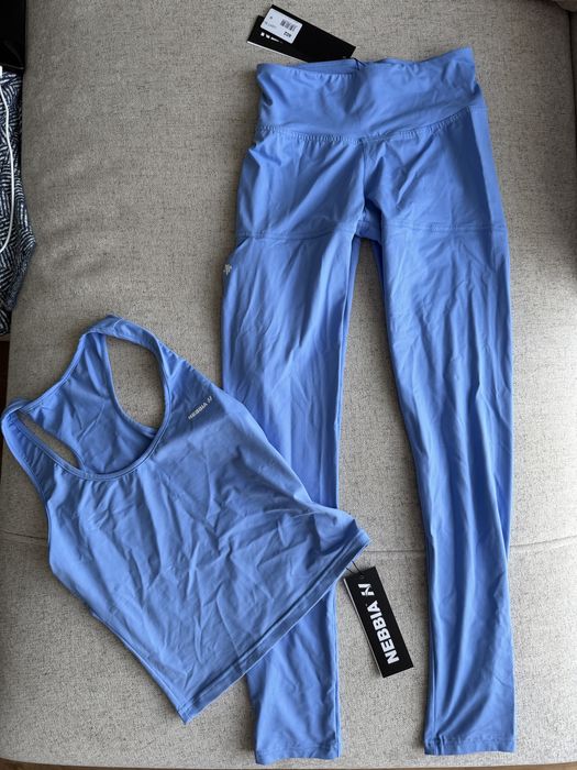 Продам легінси з майкою Nebbia Light Blue, Розмір: M