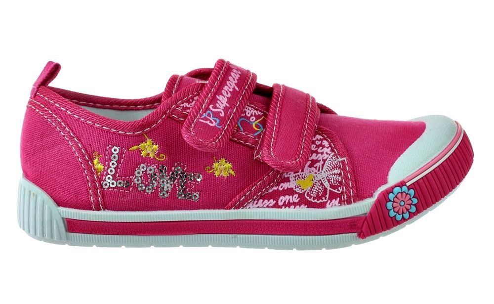 Tenisówki buty sportowe na rzep fuksja dziecięce 6254 rozm. 27