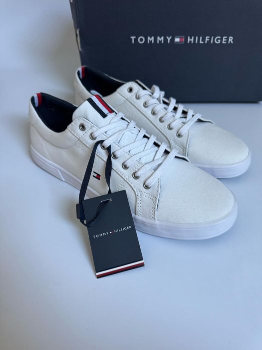 Nowe trampki sneakersy męskie TOMMY HILFIGER białe 41