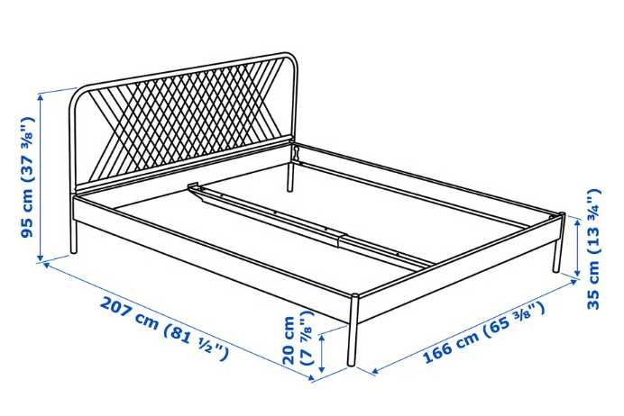 Cama casal IKEA Nesttun com estrado e colchão 160x200 Excelente estado
