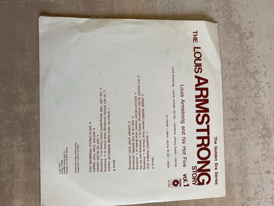 „The Louis Armstrong story „ vol 1 , hot five