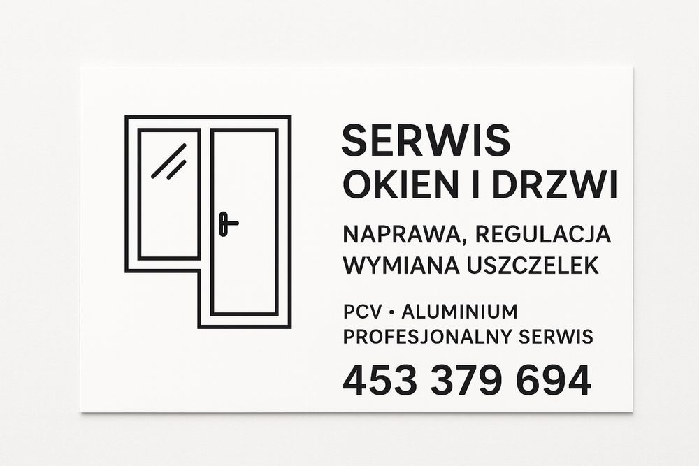 Usługi Serwisowe, Naprawa Drzwi i Okien