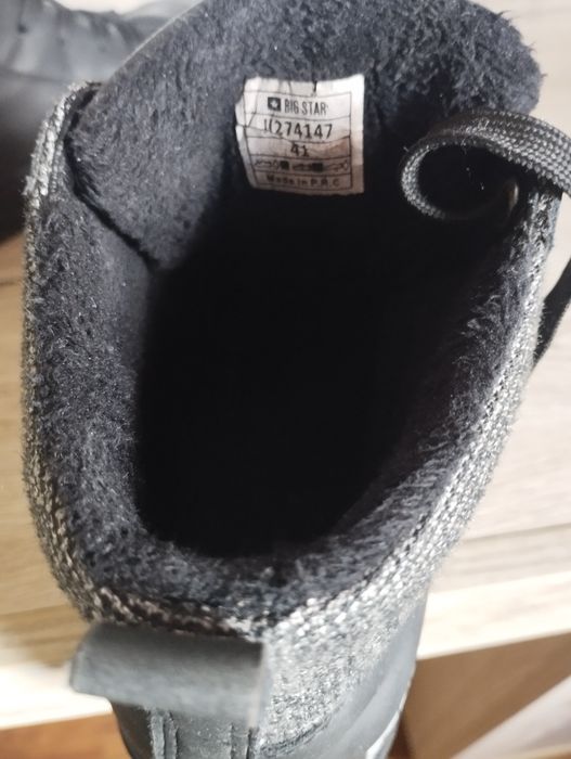 Buty czarne, ocieplane 40 Big Star