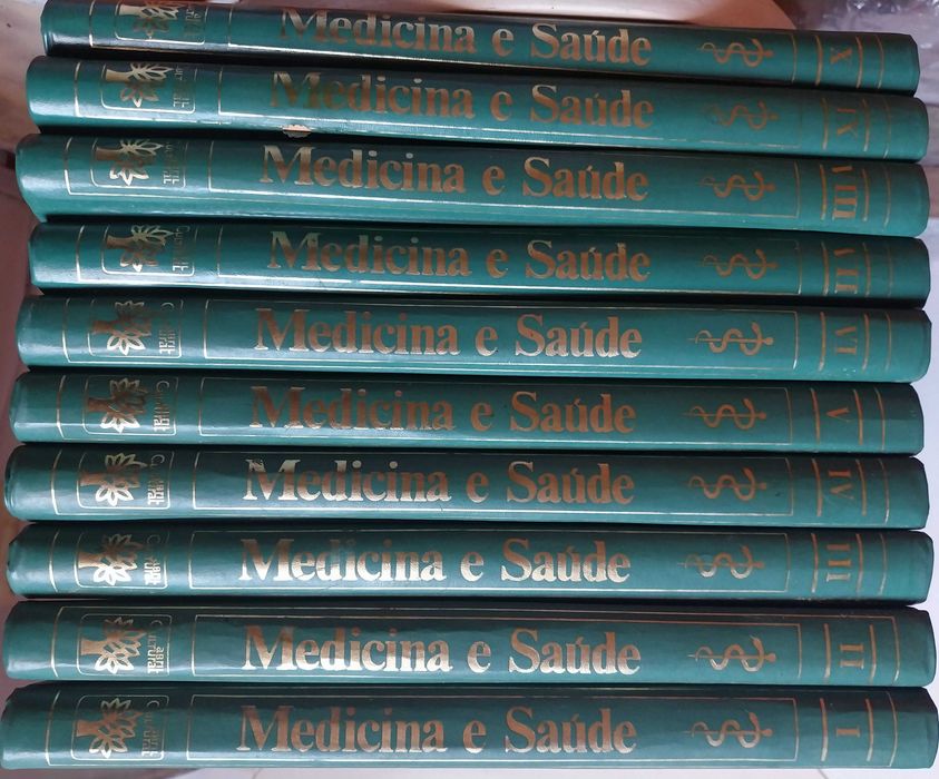 livro: “Medicina e saúde”, 10 volumes
