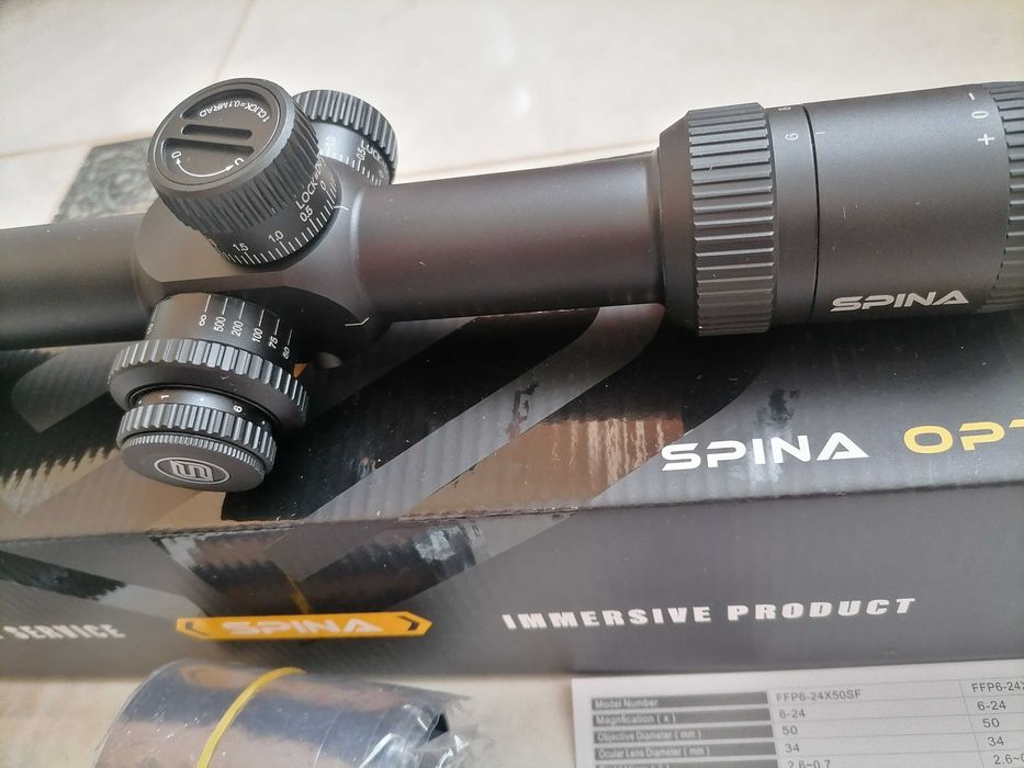 Spina Optics FFP 6-24x50SFE. Новий. Оригінальний приціл.