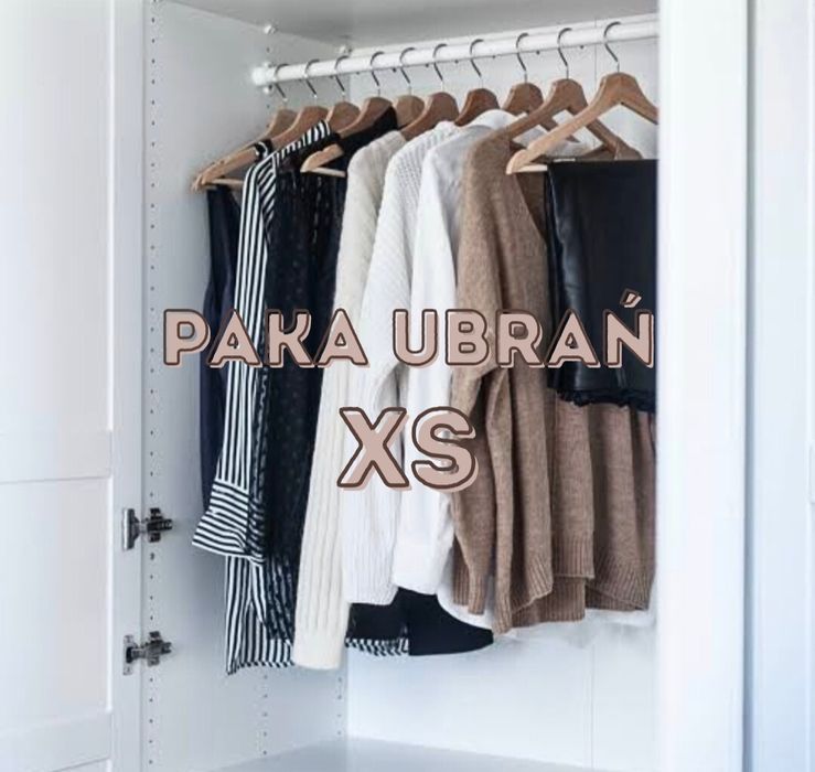 Mega paka ubrań zestaw 10 sztuk XS box mix clothes