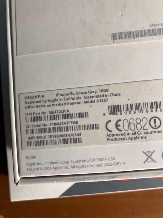 Iphone 5S 16 GB Space Grey