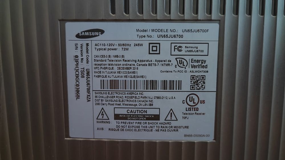 Smart TV Samsung 65" 4K UHD 6700 Curved