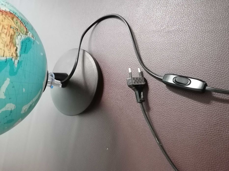 Globo, mapa com cores